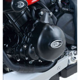 Cubiertas de cárter de motor negras R&G Racing LHS para Triumph Street Triple Rx 2016-2024
