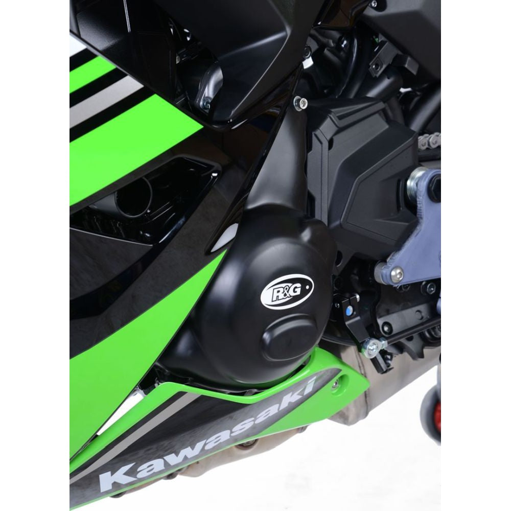 R&G Racing Black Engine Case Cover LHS For 2017-2020 Kawasaki Ninja 650 EX650