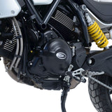 Cubierta de cárter de motor negra R&G Racing LHS para Ducati Scrambler 1100 2018-2020