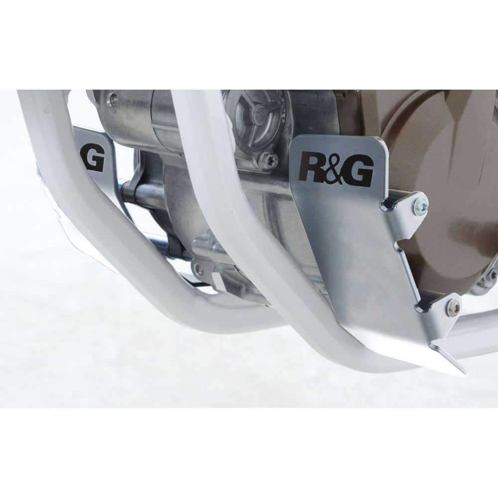 R&G Racing Silver Engine Case Guards For 2015-2018 Husqvarna FS450 ECG0005SI