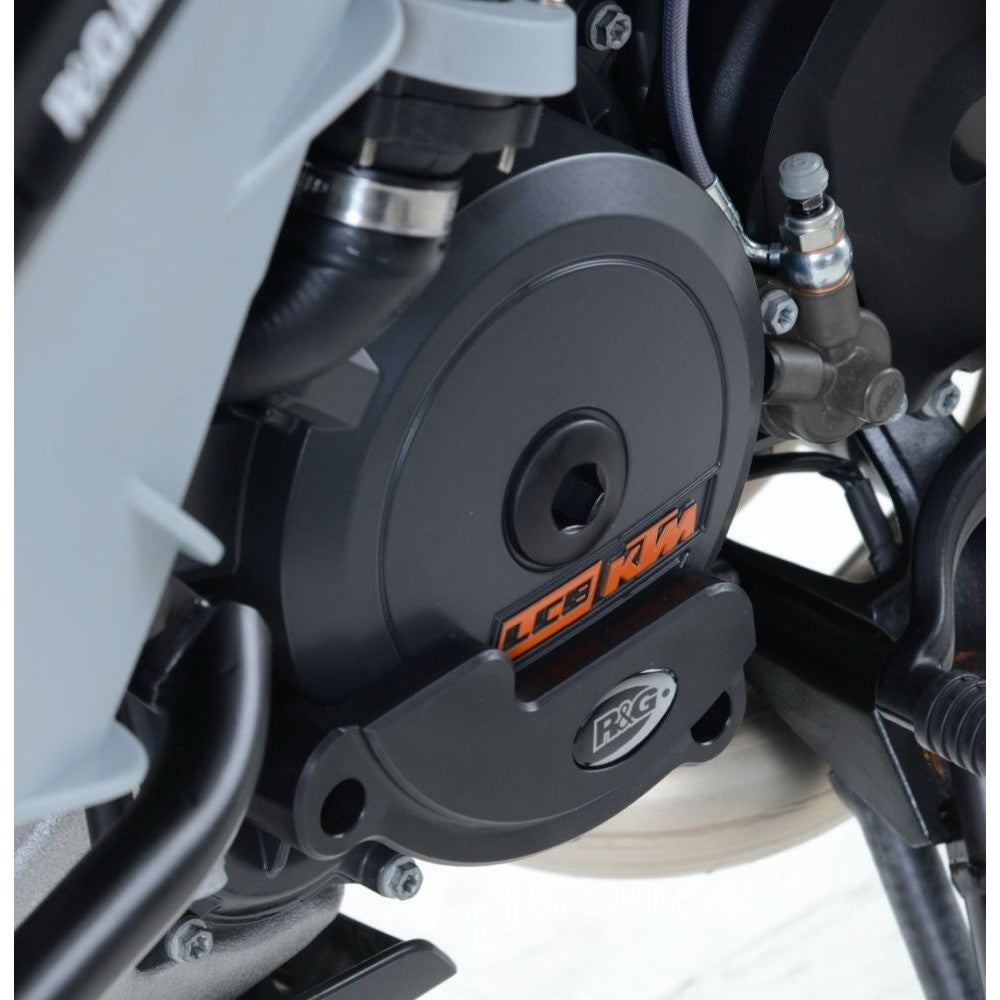 R&G Racing Black Engine Case Sliders LHS For 2015-2016 KTM 1050 Adventure