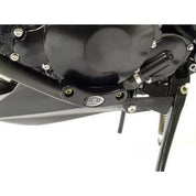 R&G Racing Black Engine Case Sliders LHS For 2007-2012 Triumph Tiger 1050