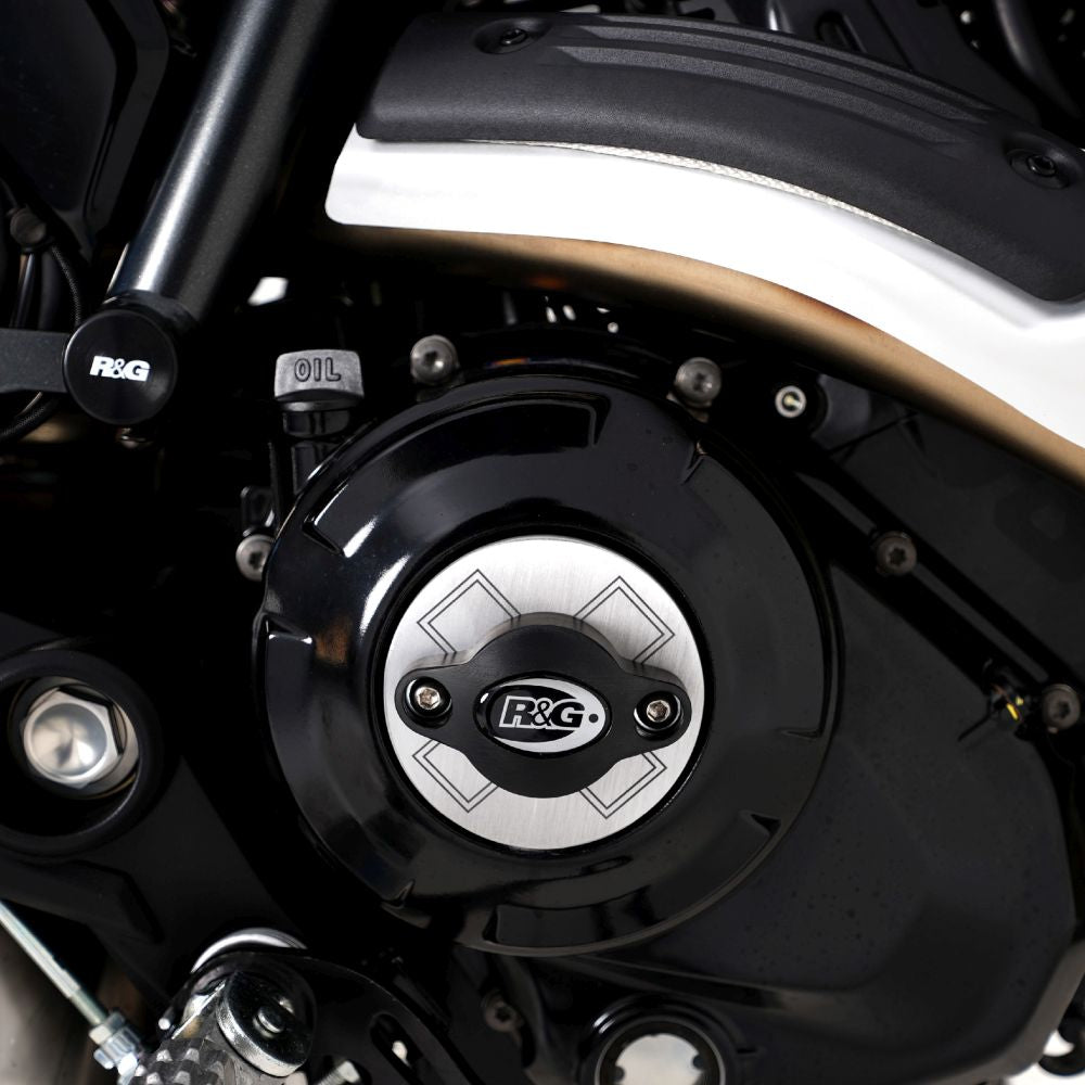 R&G Racing Black Engine Case Sliders LHS For 2015-2018 Ducati Scrambler Classic