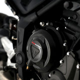 Deslizadores de cárter de motor de fibra de carbono R&G Racing (lado derecho) para Triumph Daytona 660 2024-2024