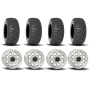 System 3 SB-7 Beadlock Machined 15" Wheels And SS360 Sand/Snow Tires [31x10-15]