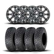 ITP Velocity Inertia 15" Matte Black Wheels And Tenacity Tires [33x9.5-15]