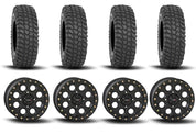 System 3 SB-7 Beadlock Matte Black 18" Wheels And XCR350 Tires [36x10R-18]