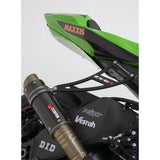 R&G Racing Black Exhaust Hanger And Footrest Blanking Plate For 2009-2012 Kawasaki Ninja ZX6R ZX600R