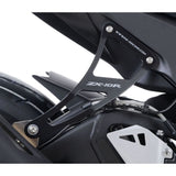 R&G Racing Black Exhaust Hanger and Rear Footrest Blanking Plate Kit For 2015-2019 Kawasaki Ninja ZX1000 R