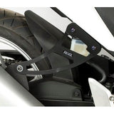Kit de soporte de escape y placa ciega para reposapiés trasero R&G Racing para Honda CBR250R 2011-2013 (negro)