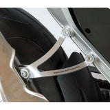 Soporte de escape plateado R&G Racing para KTM 690 Duke R (2013-2018)