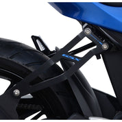 R&G Racing Blue Exhaust Hanger Kit For 2017-2024 Suzuki GSX-R125