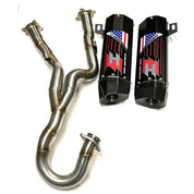 Empire Industries Full Dual System Carbon Edition Exhaust For Honda CRF450R 2019-2020