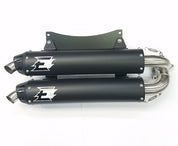 Empire Industries Slip On Cyclone Quite Series Dual Exhaust For Polaris RZR XP 1000 2014-2022