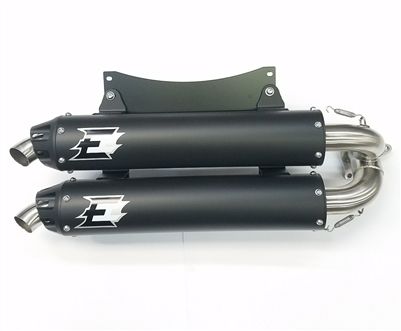 Empire Industries Slip On Cyclone Quite Series Dual Exhaust For Polaris RZR XP 1000 2014-2022