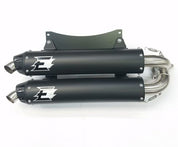 Empire Industries Slip On Cyclone Quite Series Dual Exhaust For Polaris RZR Turbo S/XPT 2016+