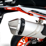 R&G Racing Black Exhaust Protector Scorpion Serket Exhaust For 2011-2012 Aprilia Dorsoduro 1200 SMV