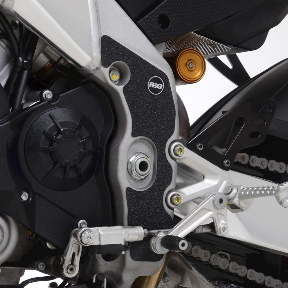 R&G Racing Black Boot Guard Kit For 2021-2024 Aprilia RSV4 1100 Factory