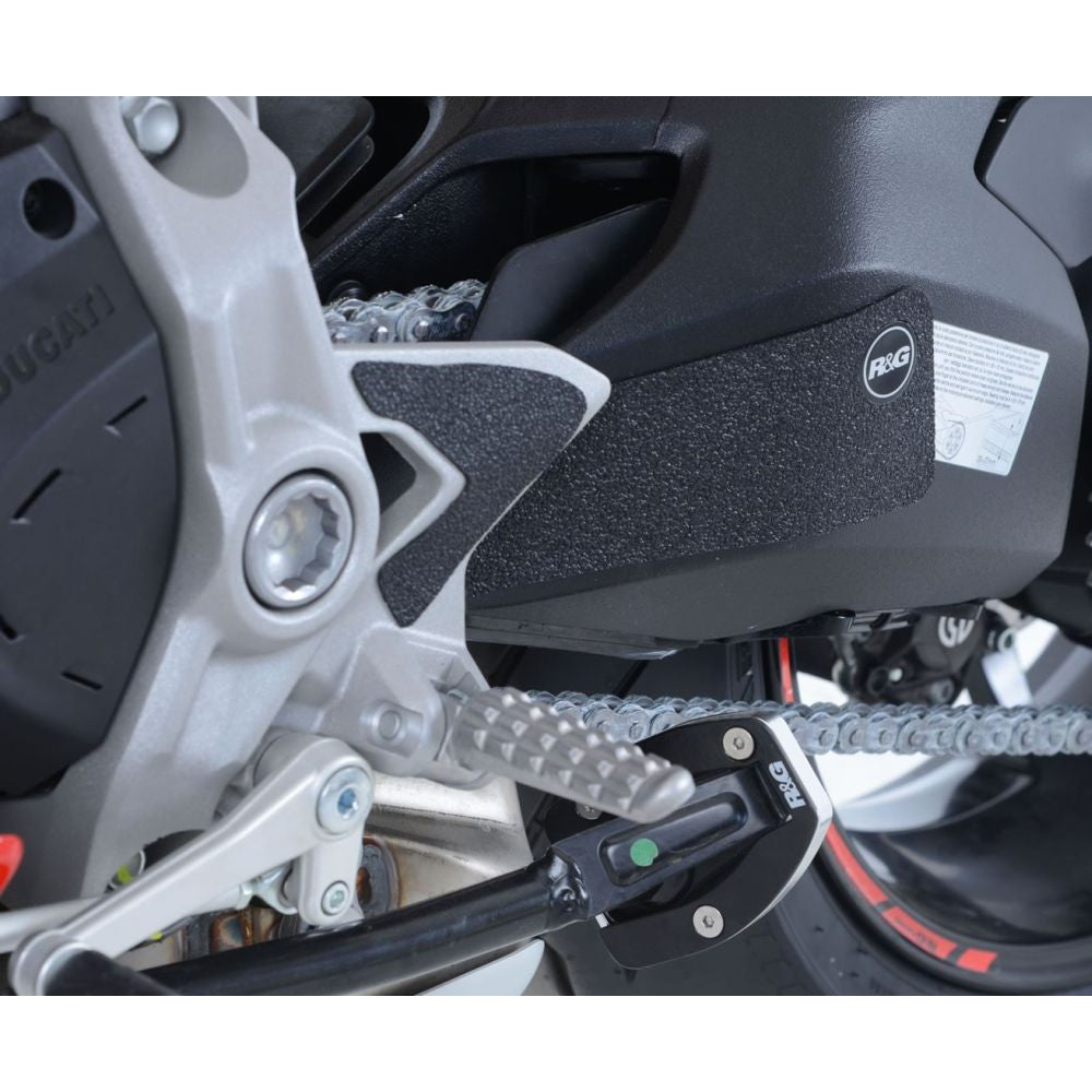 R&G Racing Black Boot Guard Kit For 2017-2020 Ducati Super Sport