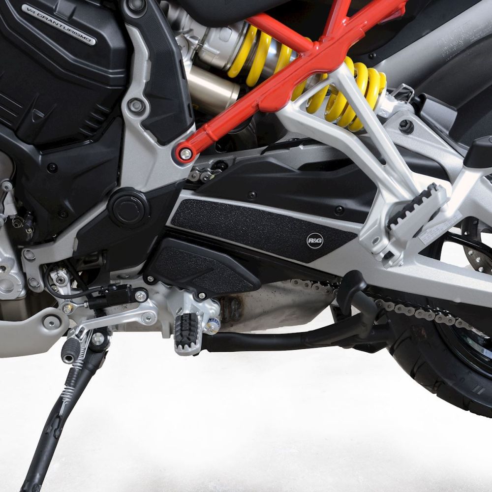 R&G Racing Black Boot Guard Kit For 2021-2022 Ducati Multistrada V4