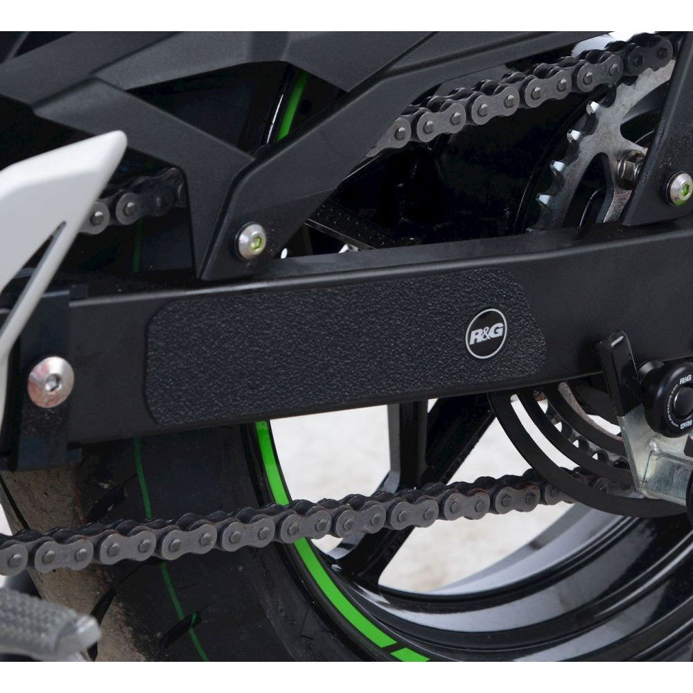 R&G Racing Black Boot Guard Kit For 2018-2020 Kawasaki Ninja 250