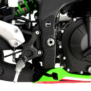 R&G Racing Black Boot Guard Kit For 2020-2024 Kawasaki Ninja ZX-25R