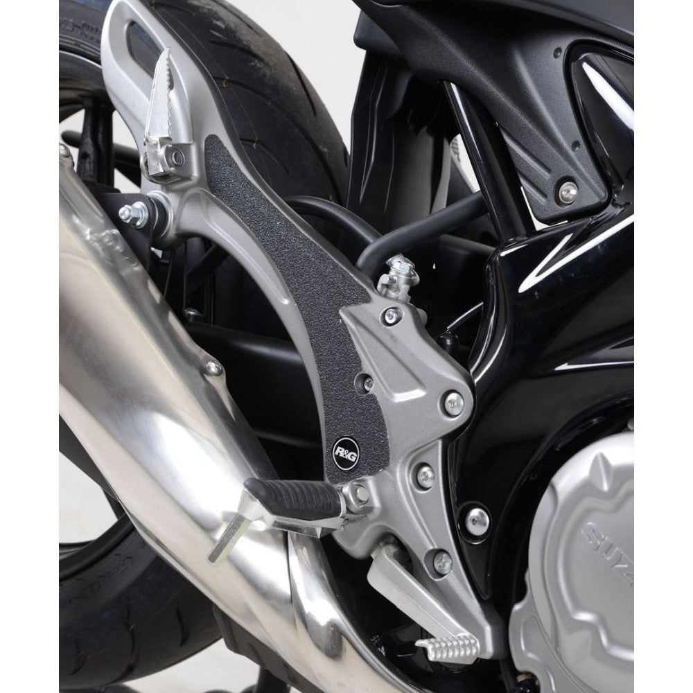 R&G Racing Black Boot Guard Kit For 2016-2017 Suzuki SFV650 Gladius EZBG706BL