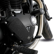 R&G Racing Black Boot Guard Kit For 2017-2024 Triumph Bonneville Bobber