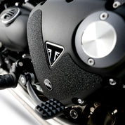 R&G Racing Black Boot Guard Kit For 2017-2024 Triumph Bonneville Bobber