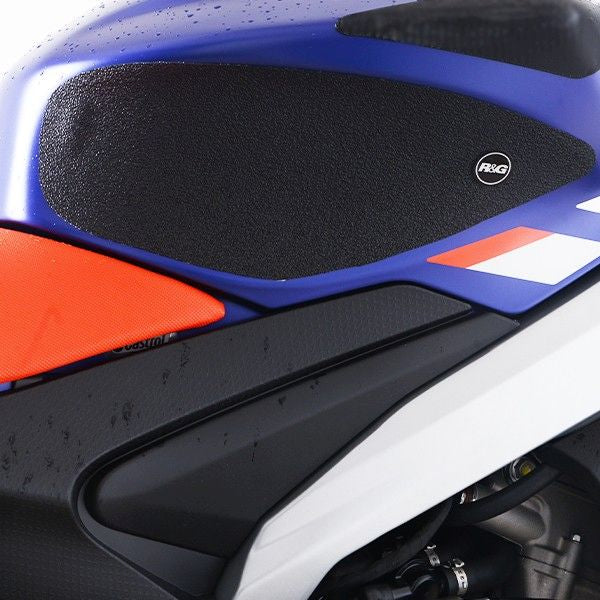 R&G Racing Black Tank Traction Grips For 2021-2024 Aprilia RS660