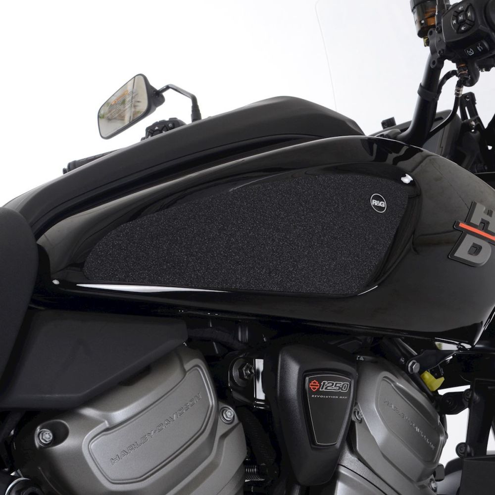 R&G Racing Black Tank Traction Grips For 2021-2023 Harley-Davidson Pan America 1250 RA1250