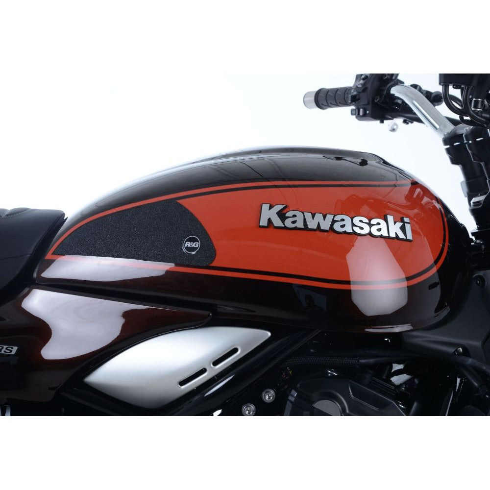R&G Racing Black Tank Traction Grips For 2018-2024 Kawasaki Z900RS EZRG432BL