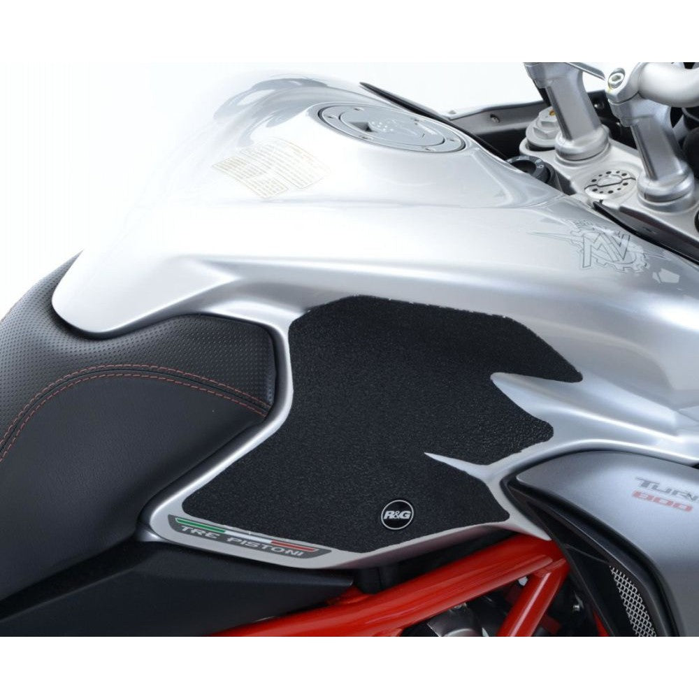 R&G Racing Black Tank Traction Grips For 2015-2018 MV Agusta Turismo Veloce 800
