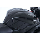 Empuñadura de tracción para depósito R&G Racing, color negro, para Triumph Daytona 675 (2013-2016)