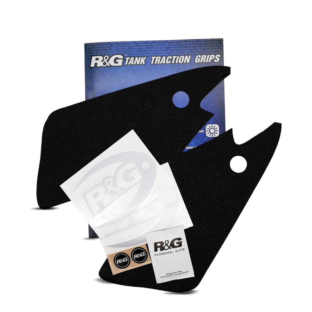 R&G Racing Black Tank Traction Grips For 2023-2024 Triumph Street Triple RS ABS765