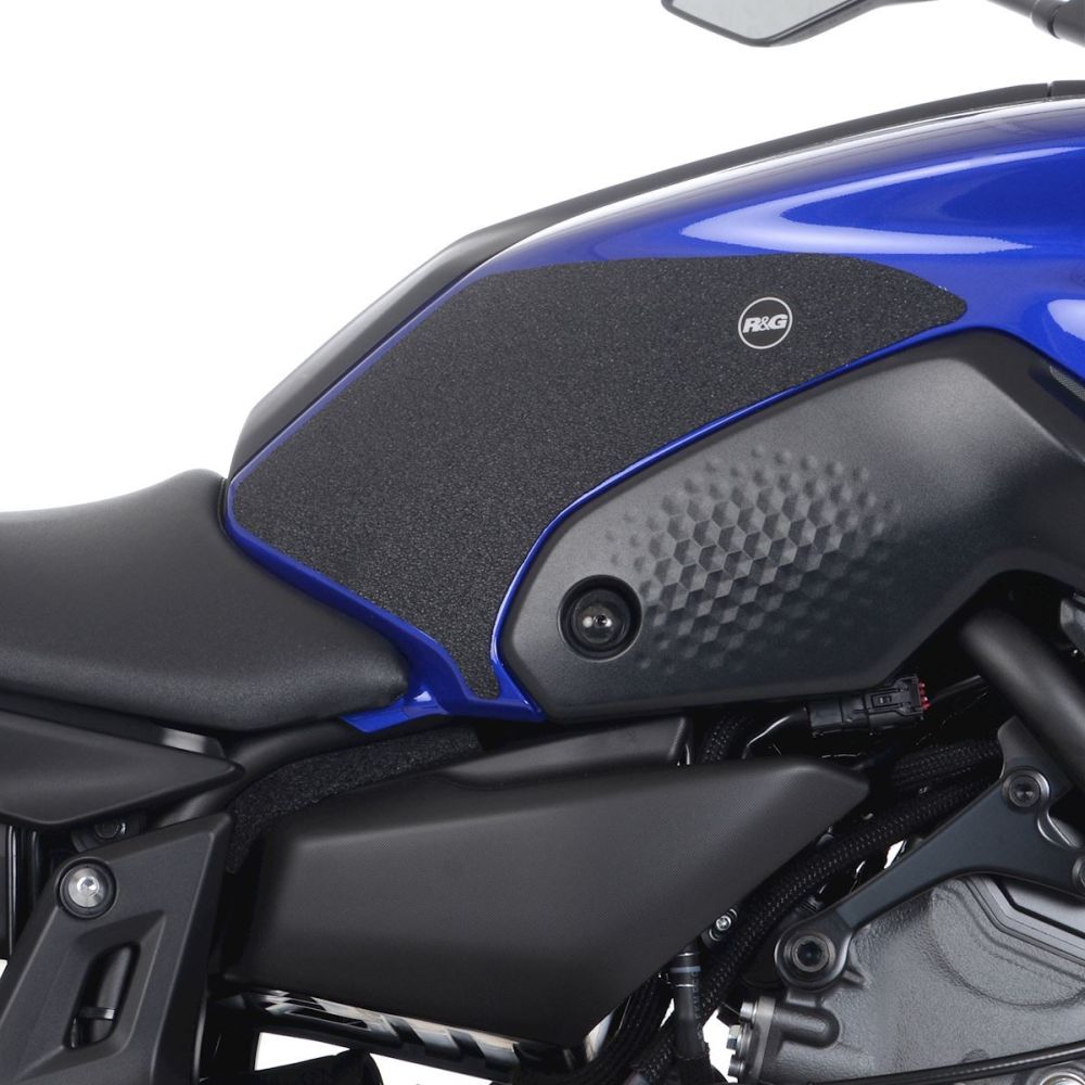 R&G Racing Black Tank Traction Grips For 2021-2024 Yamaha MT-07 EZRG940BL