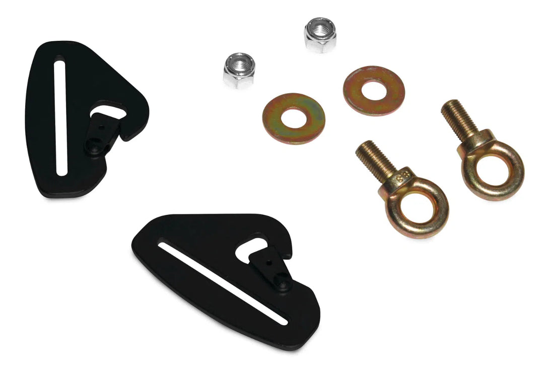 DragonFire Racing Quick-Release Snap Hook Harness Tab Kit - 3" - 14-0090