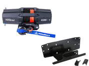 Viper V2 UTV Winch Kit 4500 lb Standard Spool With 40 Feet Black Synthetic Rope With Mount For Honda Pioneer 500 2015-2021