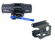 Viper V2 ATV Winch Kit 3500 lb Standard Spool With 40 Feet Black Synthetic Rope With Mount For Polaris 300/400/Hawkeye 300 2008-2010