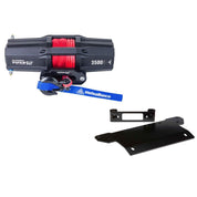 Viper V2 UTV Winch Kit 3500 lb Standard Spool With 40 Feet Black Synthetic Rope With Mount For Polaris Ranger Models 2015-2016