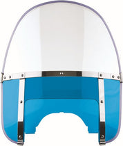 National Cycle Clear Beaded Heavy Duty Windshield, Blue With Mount Kit, Covered Forks