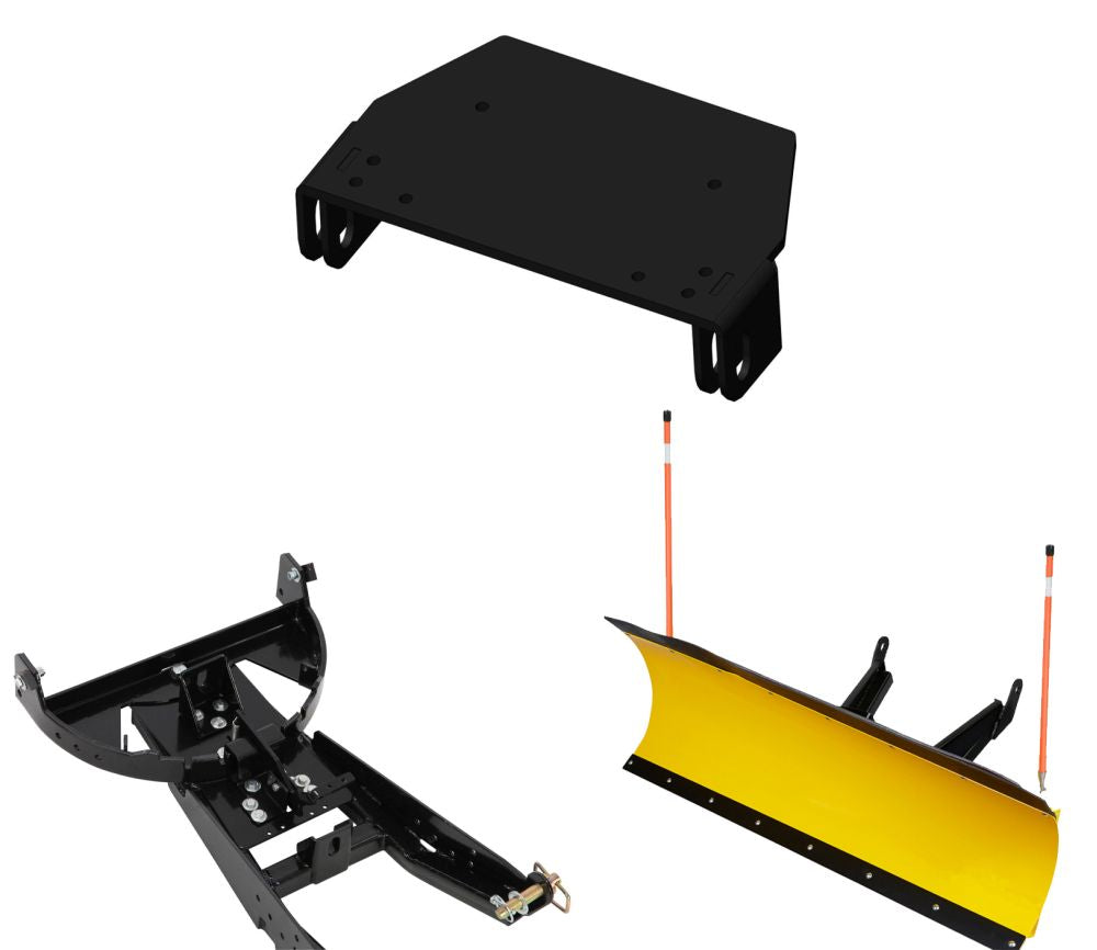 Denali Black UTV Snow Plow Kit For Can-Am Commander 1000 4X4 2021-2022