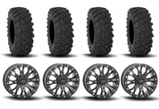 System 3 SB-4 Beadlock Matte Black 15" Wheels And XTR370 Tires [30x10-15]