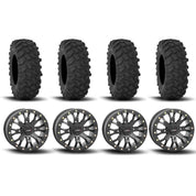 System 3 SB-4 Beadlock Matte Black 15" Wheels And XTR370 Tires [33x10-15]
