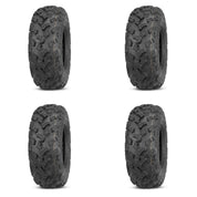 Set of 4 ATV QUADBOSS Tires (QBT447 25x8-12 Front, 25x10-12 Rear)
