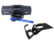 Viper V2 UTV Winch Kit 3500 lb Standard Spool With 40 Feet Red Synthetic Rope With Mount For Polaris Models 2012-2013