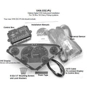 Dakota Digital 1955-1959 Chevrolet Pickup VHX Gauge Kit VHX-55C-PU