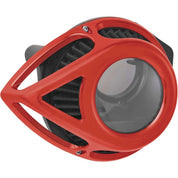 Arlen Ness Clear Tear Sucker Red Air Cleaner 18-904