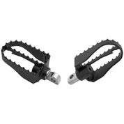 Burly Brand MX Style Foot Pegs Rider Black - B13-1007B