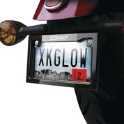XK Glow LED License Plate Frame with White LED Black - XK034019-B